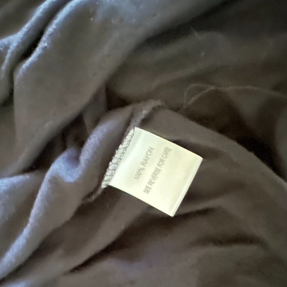 Black plunging neckline jersey mini dress tunic by sequin with sequin stripes - Picture 7 of 10